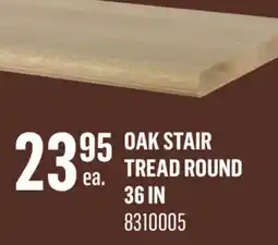 Canac Oak Stair Tread Round offer