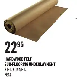 Canac Hardwood Felt Sub-Flooring Underlayment 3 ft. x 144 ft offer