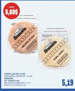 Wholesale Club TORTILLAS DE 10PO, 12 UN offer