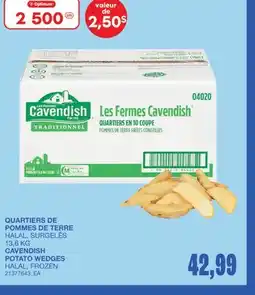 Wholesale Club QUARTIERS DE POMMES DE TERRE offer