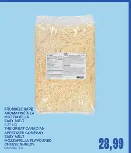 Wholesale Club FROMAGE RÂPÉ AROMATISÉ À LA MOZZARELLA EASY MELT offer