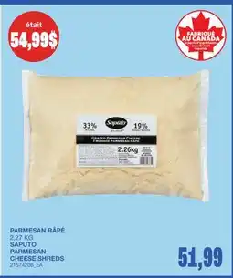 Wholesale Club PARMESAN RÂPÉ offer