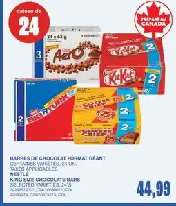 Wholesale Club BARRES DE CHOCOLAT FORMAT GÉANT, 24 UN offer