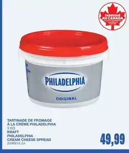 Wholesale Club TARTINADE DE FROMAGE À LA CRÈME PHILADELPHIA offer