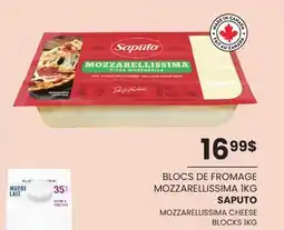 Wholesale Club BLOCS DE FROMAGE MOZZARELLISSIMA offer