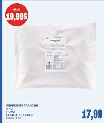 Wholesale Club PEPPERONI TRANCHÉ offer