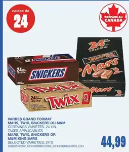 Wholesale Club VARRES GRAND FORMAT, SNICKERS, 24 UN offer