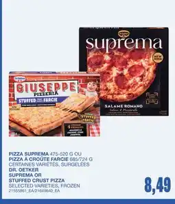 Wholesale Club PIZZA SUPREMA 475-520G OU PIZZA À CROÛTE FARCIE 685/724G offer