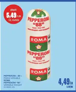 Wholesale Club PEPPERONI 88, 9,90/KG offer