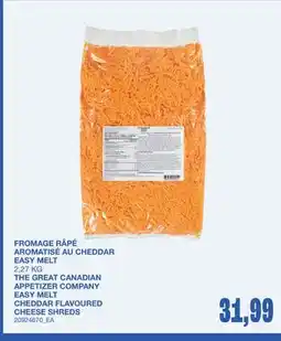 Wholesale Club FROMAGE RÂPÉ AROMATISÉ AU CHEDDAR EASY MELT offer