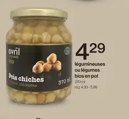 Avril légumineuses ou légumes bios en pot offer