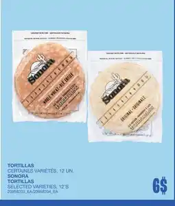 Wholesale Club TORTILLAS, 12 UN offer