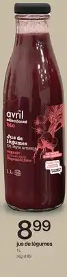 Avril jus de légumes offer
