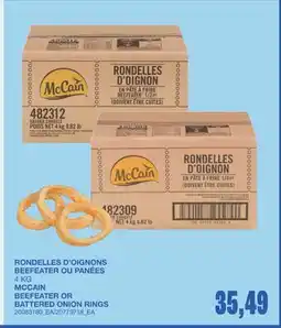 Wholesale Club RONDELLES D'OIGNONS BEEFEATER OU PANÉES offer