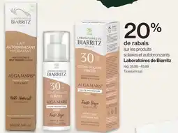 Avril Produits solaires et autobronzants Laboratoires de Biarritz offer