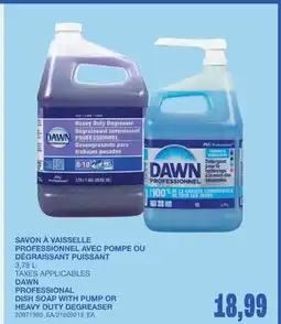 Wholesale Club SAVON À VAISSELLE PROFESSIONNEL AVEC POMPE OU DÉGRAISSANT PUISSANT offer