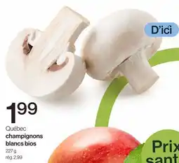 Avril champignons blancs bios offer