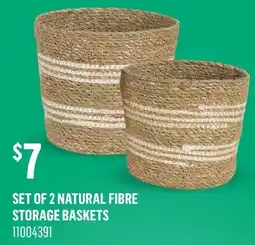 Canac VERTUO Set of 2 Natural Fibre Storage Baskets offer