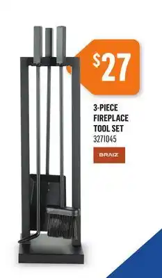 Canac 3-Piece Fireplace Tool Set offer
