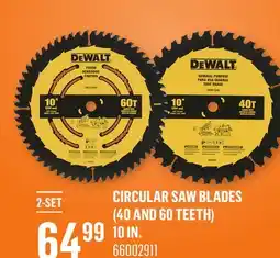 Canac DEWALT Circular Saw Blades (40 and 60 teeth) offer