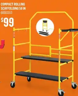 Canac Compact Rolling Scaffolding 58in offer