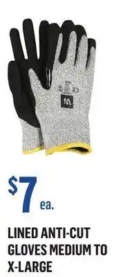 Canac Lined Anti-Cut Gloves Medium offer