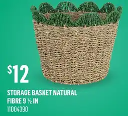 Canac Storage Basket Natural Fibre 9 1/2 in offer