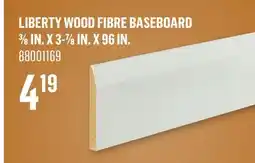 Canac Liberty Wood Fibre Baseboard 3/8in.x3-7/8in.x96in offer