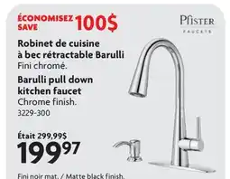 Home Hardware Barulli pull down kitchen faucet offer