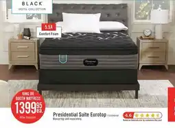 The Brick Beautyrest Black Hotel Presidential Suite Eurotop Medium King Mattress offer