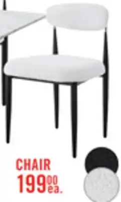 The Brick Kort & Co. Capri Dining Chair with Linen-Look Fabric, Metal - Beige offer