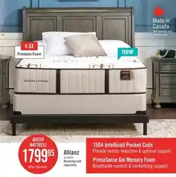 The Brick Stearns & Foster Allianz Luxury Tight Top Firm Queen Mattress offer