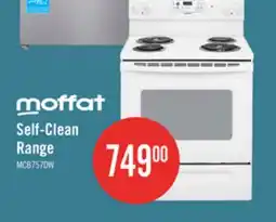 The Brick Moffat 5.0 Cu. Ft. Self-Cleaning Range - MCB757DMWW offer