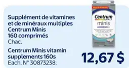 Walmart Centrum Mini vitamin supplement 160s offer