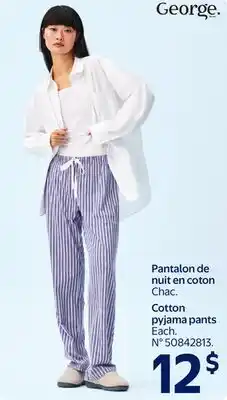 Walmart George pyjama pants offer