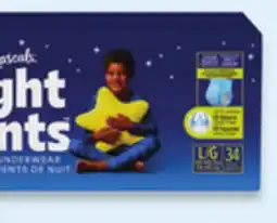 Walmart Boys' Rascals Night Pants nighttime underwear offer