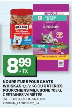 L'Intermarché NOURRITURE POUR CHATS, 1,5/2 KG OU GÂTERIES POUR CHIENS, 708 G | CAT FOOD OR DOG SNACKS offer