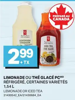 L'Intermarché LIMONADE OU THÉ GLACÉ | LEMONADE OR ICED TEA offer