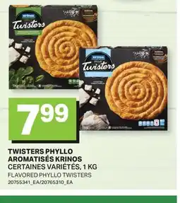 L'Intermarché TWISTERS PHYLLO AROMATISÉS | FLAVORED PHYLLO TWISTERS offer