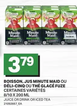 L'Intermarché BOISSON, JUS OU DÉLI-CINQ OU THÉ GLACÉ FUZE | JUICE OR DRINK OR ICED TEA, 8 offer