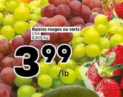 Val-Mont Raisins rouges ou verts offer
