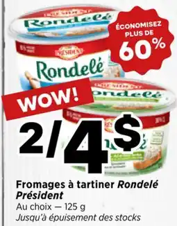 Val-Mont Fromages à tartiner Rondelé Président offer