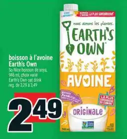 Super C boisson à l'avoine Earth's Own offer