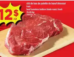 Maxi rôti de bas de palette de bœuf désossé frais offer