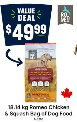 Ren’s Pets Depot Romeo Chicken & Squash Bag of Dog Food offer