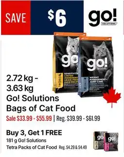 Ren’s Pets Depot Go! Solutions Bags of Cat Food offer