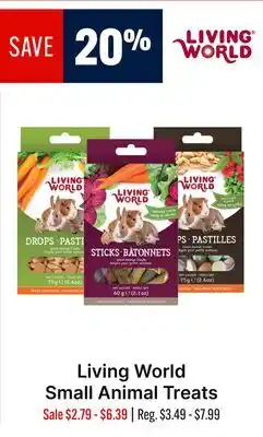 Ren’s Pets Depot Living World Small Animal Treats offer
