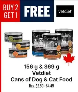 Ren’s Pets Depot Vetdiet Cans of Dog & Cat Food offer