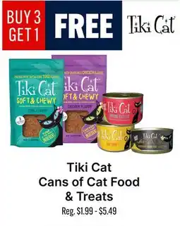 Ren’s Pets Depot Tiki Cat Cans of Cat Food & Treats offer