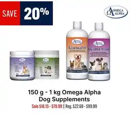 Ren’s Pets Depot Omega Alpha Dog Supplements offer